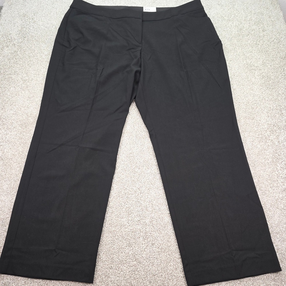 Croft & Barrow Womens Plus Size 24W Black Dress Pants Regular WC53X906PSA NEW